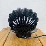 Black ceramic shell lamp and opaline pearl