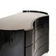 Curved black vintage commode "Aiace" by Benatti, Italy, 1970s