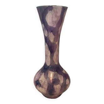 Purple ceramic soliflore vase