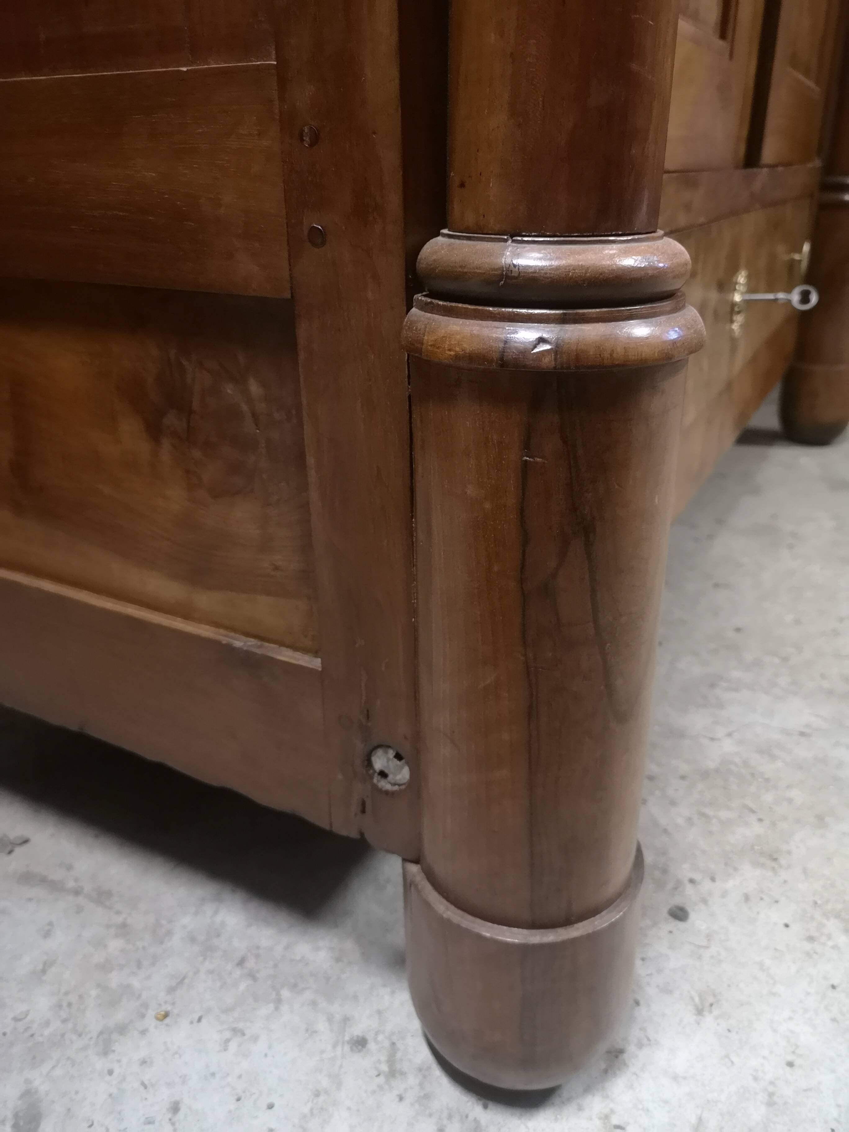 Burl veneer wardrobe