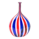 Murano vase in multicoloured blown glass, Italy 1970