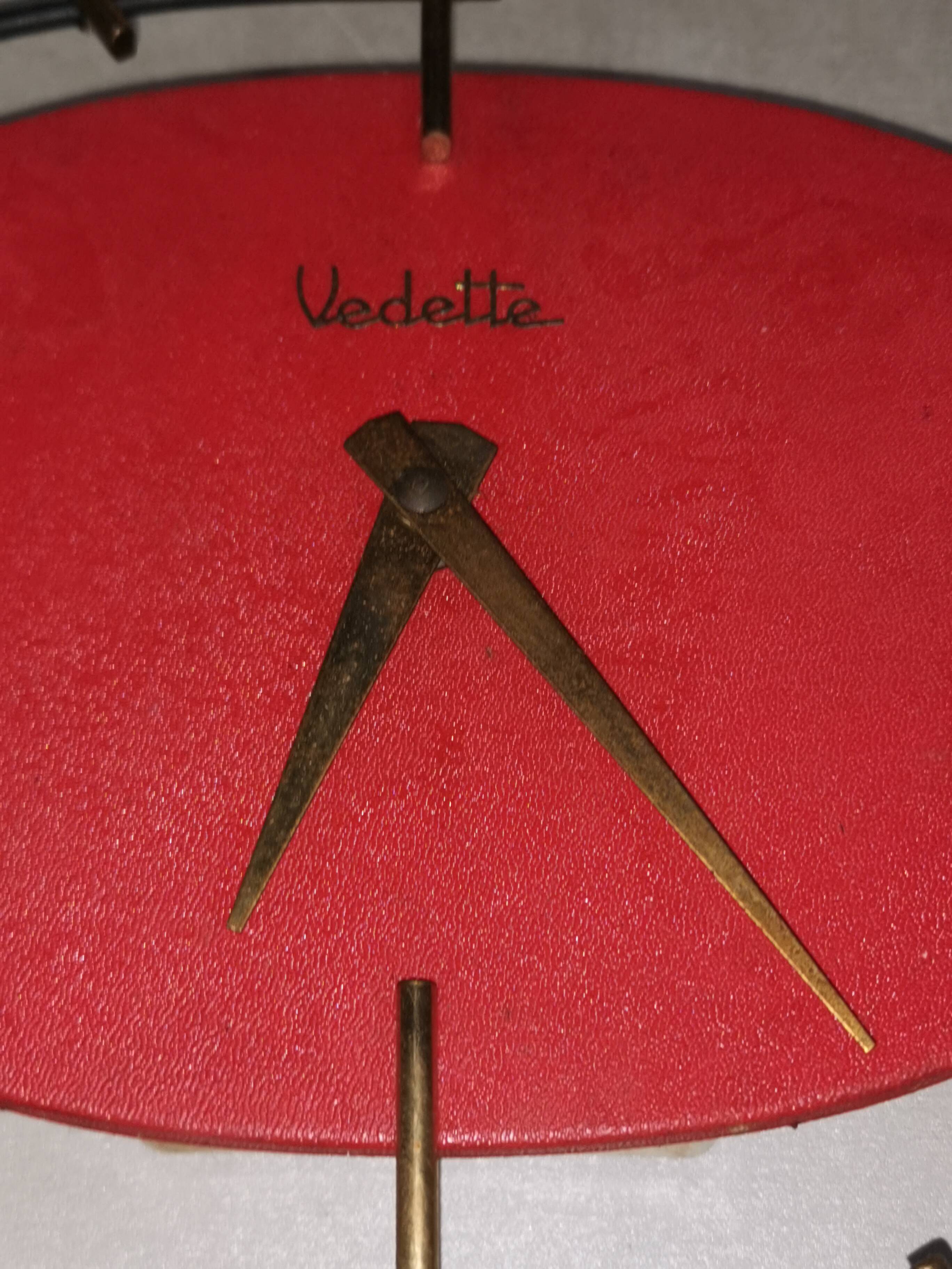 Vintage ortf clock, vedette wall clock 1950s