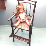 Art Deco caned children's high chair