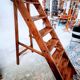 Former wooden painter's stepladder