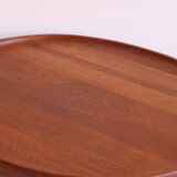 Oval Teak Wooden Serving Tray by Jens Quistgaard for Dansk Designs, Denmark 1960s.