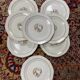 Set of 8 dessert plates Digoin & Sarreguemines Nanteuil