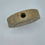 Vintage travertine vase Italy Fratelli Manelli