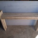 Brutalist console 148 cm old solid wood