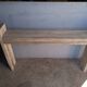 Console brutaliste 148 cm vieux bois massif