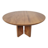 Elm dining table by Luigi Gorgoni from the 80s