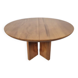 Elm dining table by Luigi Gorgoni from the 80s