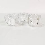 Crystal candlesticks, Royal Copenhagen, Denmark, 1980s.