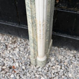 Louis XVI style fireplace in green Estours marble and white Carrara, circa 1880.