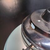 Suspension boule en verre bleuté