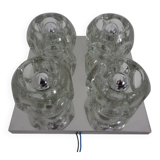 Space Age Glass Cube Lamp from Peill & Putzler, 1960s