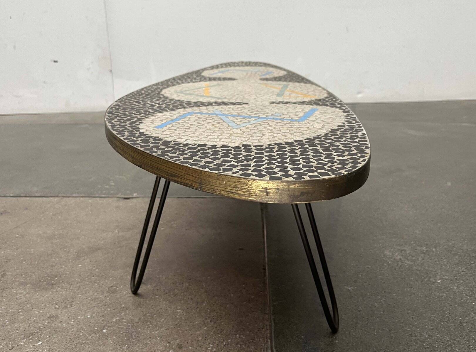 Mid-Century German Mosaic Couch Table from Berthold Müller Oerlinghausen, 1960s