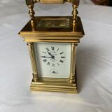 Polished brass travel clock 1839
