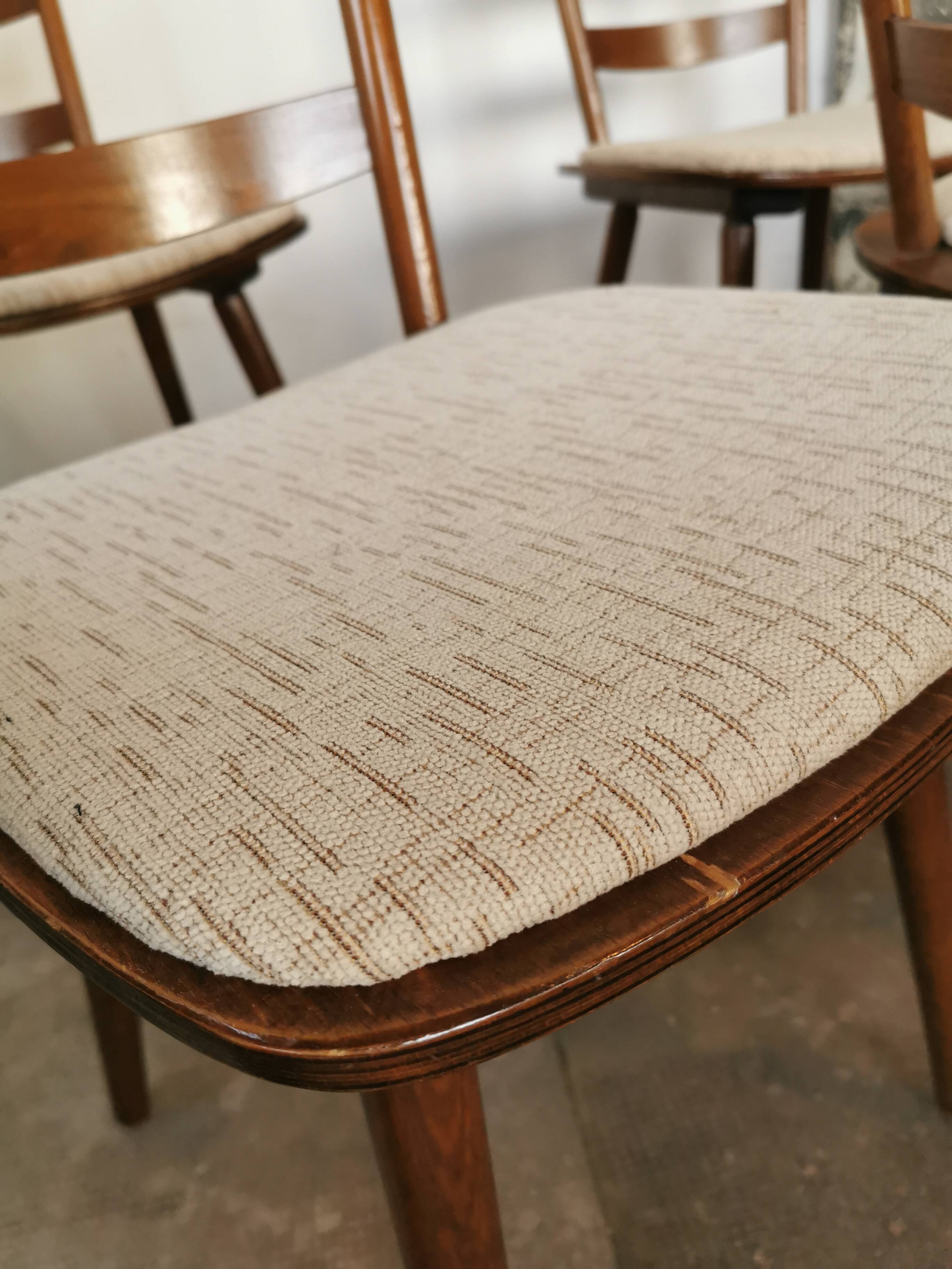 Set de 6 chaises bistrots Hiller, vers 1960