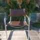 Fasem brown leather chair