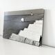 Large photograph on wooden panel Le Tréport 1980