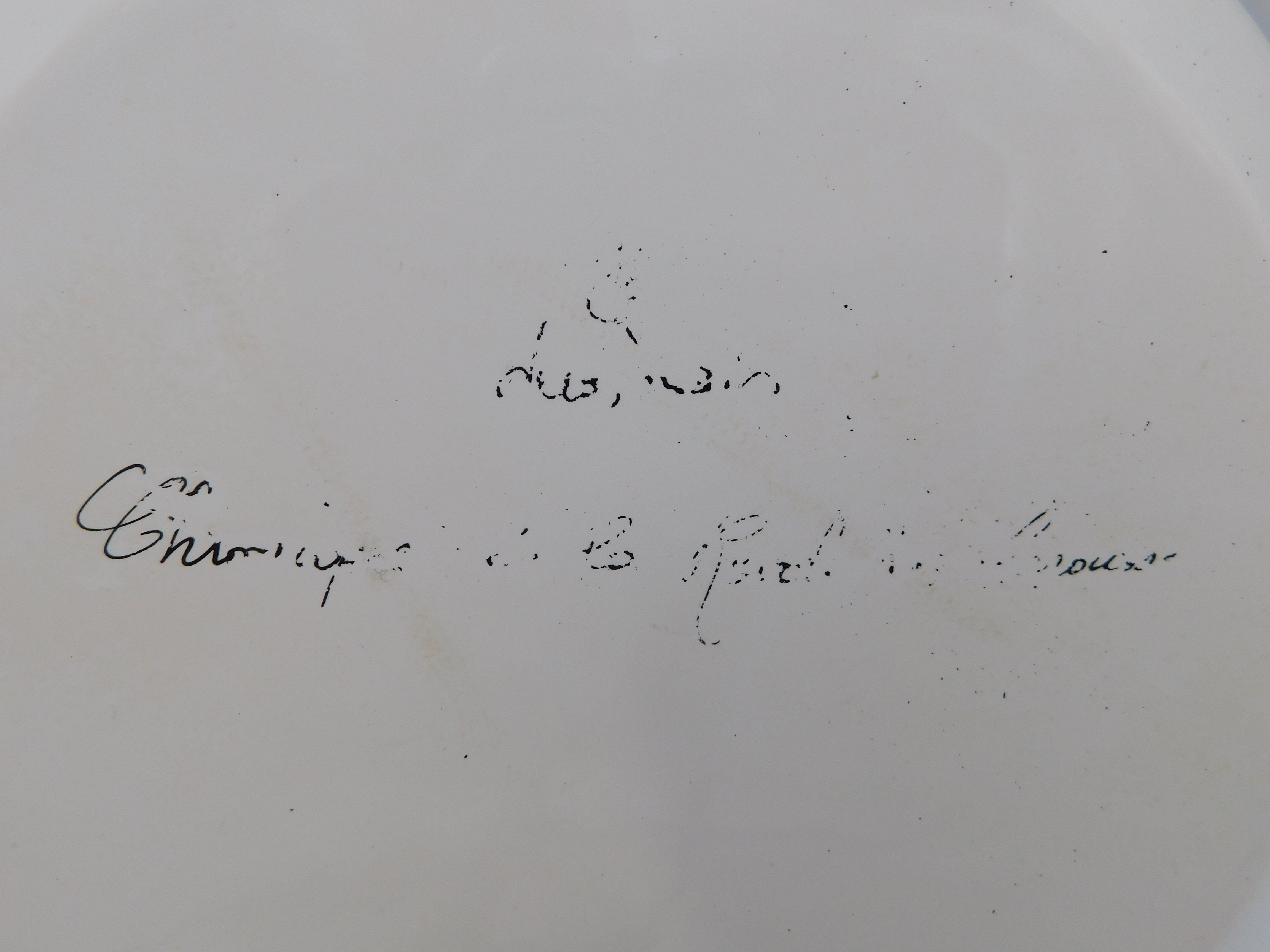 Assiette Clamecy décor au coq