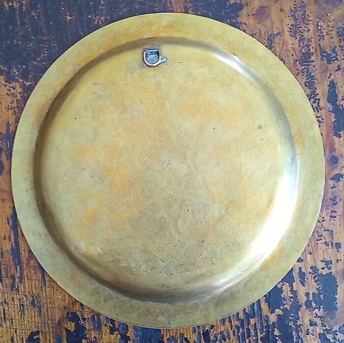 Brass dish - 24.5 cm - artisanal work