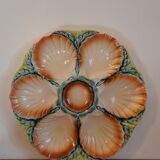 Set of 2 vintage shell dishes from the Sarreguemines earthenware factory