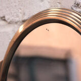 Round brass mirror 35x27cm