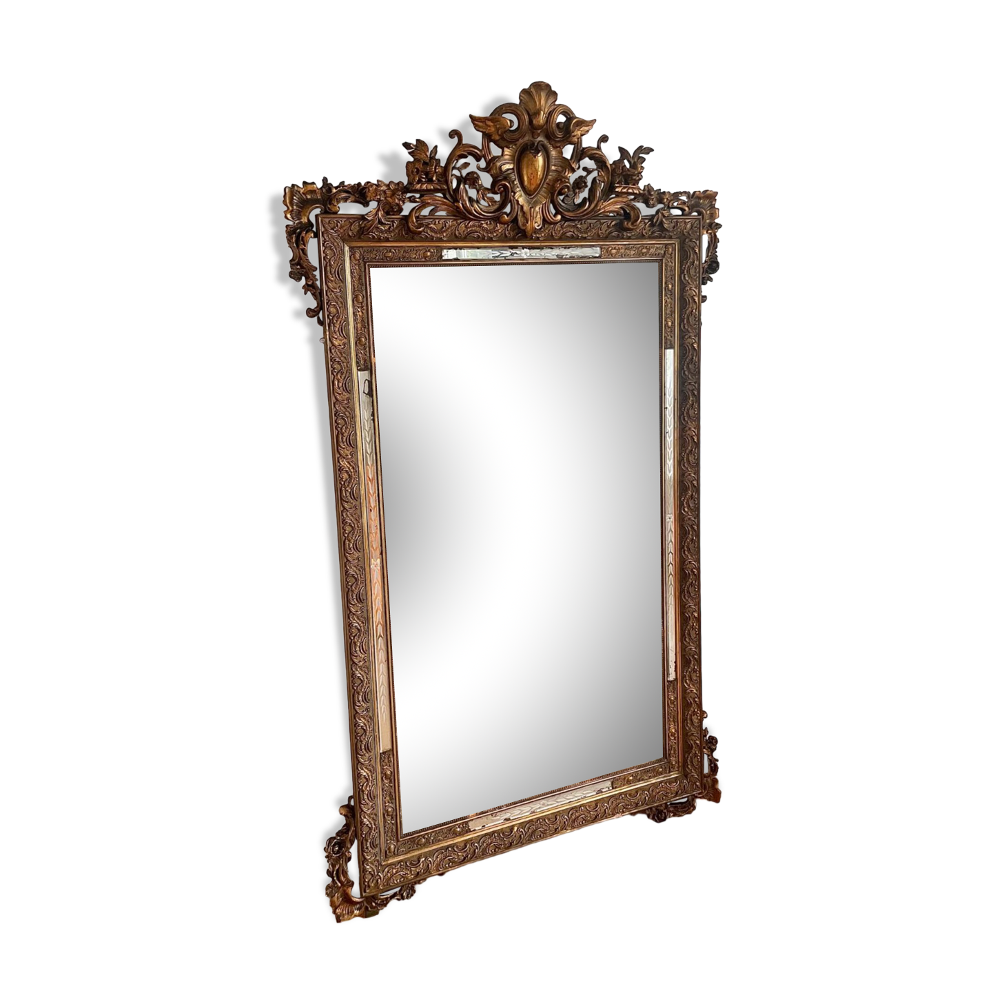 Large old mirror mercury 170x100cm