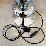 Large "Bulle" lamp in chromed metal - 1970.