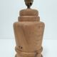 Lamp foot shape potiche solid wood turned vintage