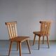 4 rustic pine chairs by Goran Malmvall | Sweden | 1940s