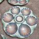 Set of 5 oyster plates Digoin Sarreguemines no. 32 – Antique majolica