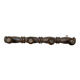 Wall Coat Rack 4 Hooks Wood 1950s Vintage #D749