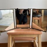 19th century triptych barber mirror