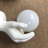 Pair of hand sconces 70s/80s- white