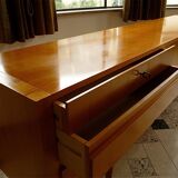Sideboard in cherrywood with sliding doors from Wilhelm Renz, Germany 1960s