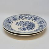 2 Antique Gilman Sacavem Statue Dinner Plates / Serving Dishes