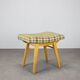 Mid-Century Upholstered Stool or Footstool, Czechoslovakia, 1970