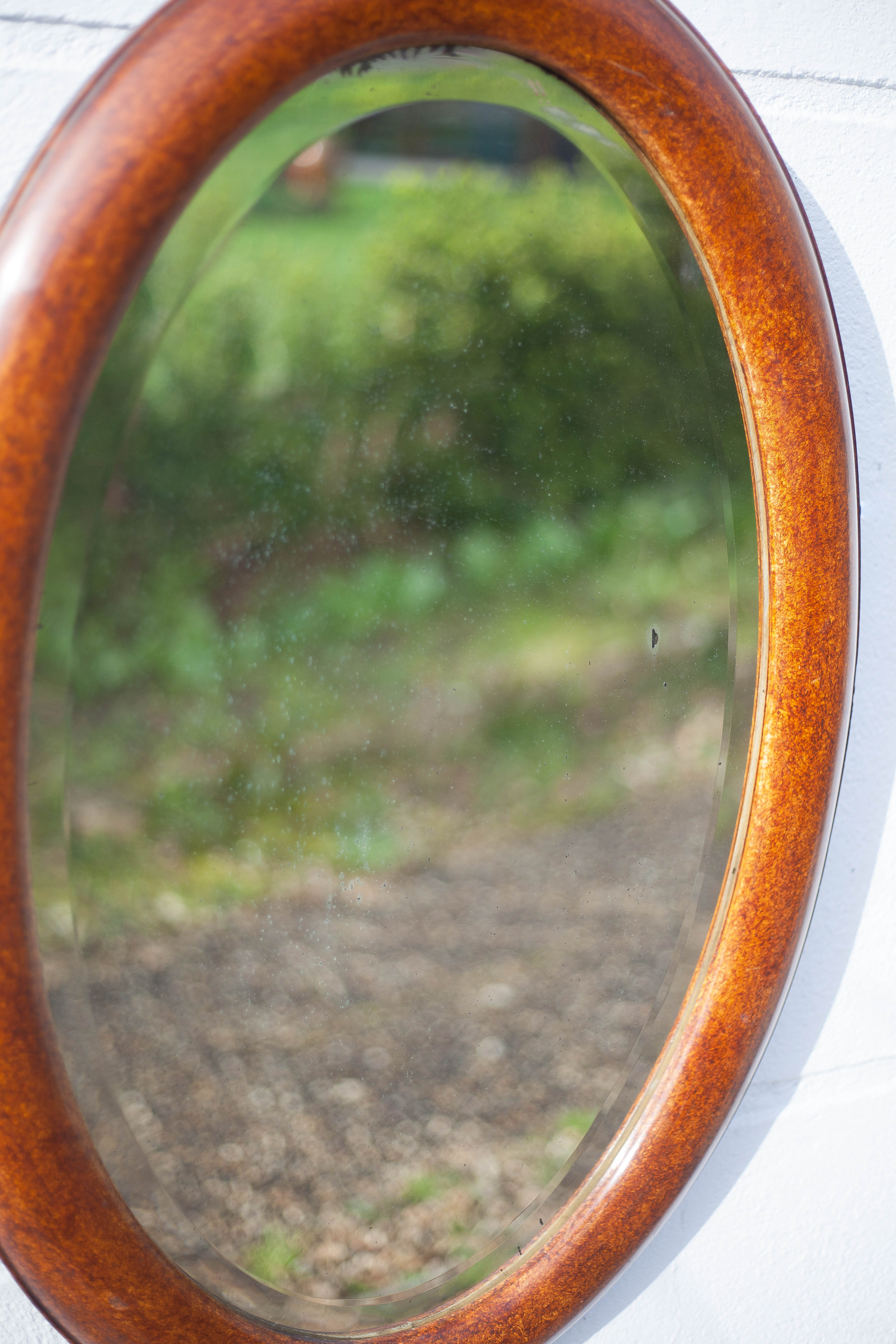 Miroir oval vintage 85x57cm