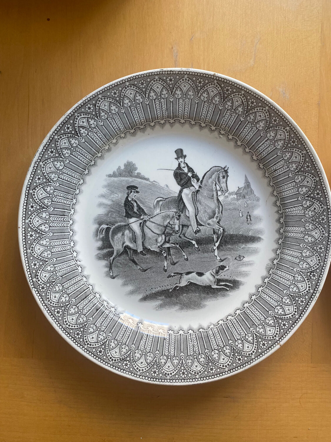 Creil Montereau - duo of plates