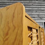 Oak and Rattan wardrobe