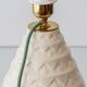 Charles Catteau Frères Keramis Pineapple Table Lamp, New Silk Shade