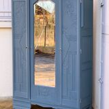 Blue wardrobe art deco 1930