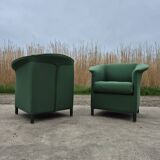 Set 2 vintage green Aura chair Paolo Piva Wittmann