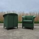 Lot de 2 chaises Aura vertes vintage Paolo Piva Wittmann