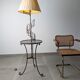 French Floor Lamp with Spiral Staircase, iron and brass, Mid-Century