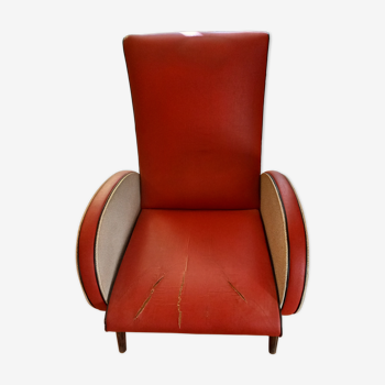 Vintage red armchair