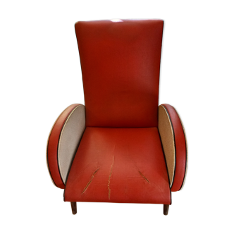 Vintage red armchair