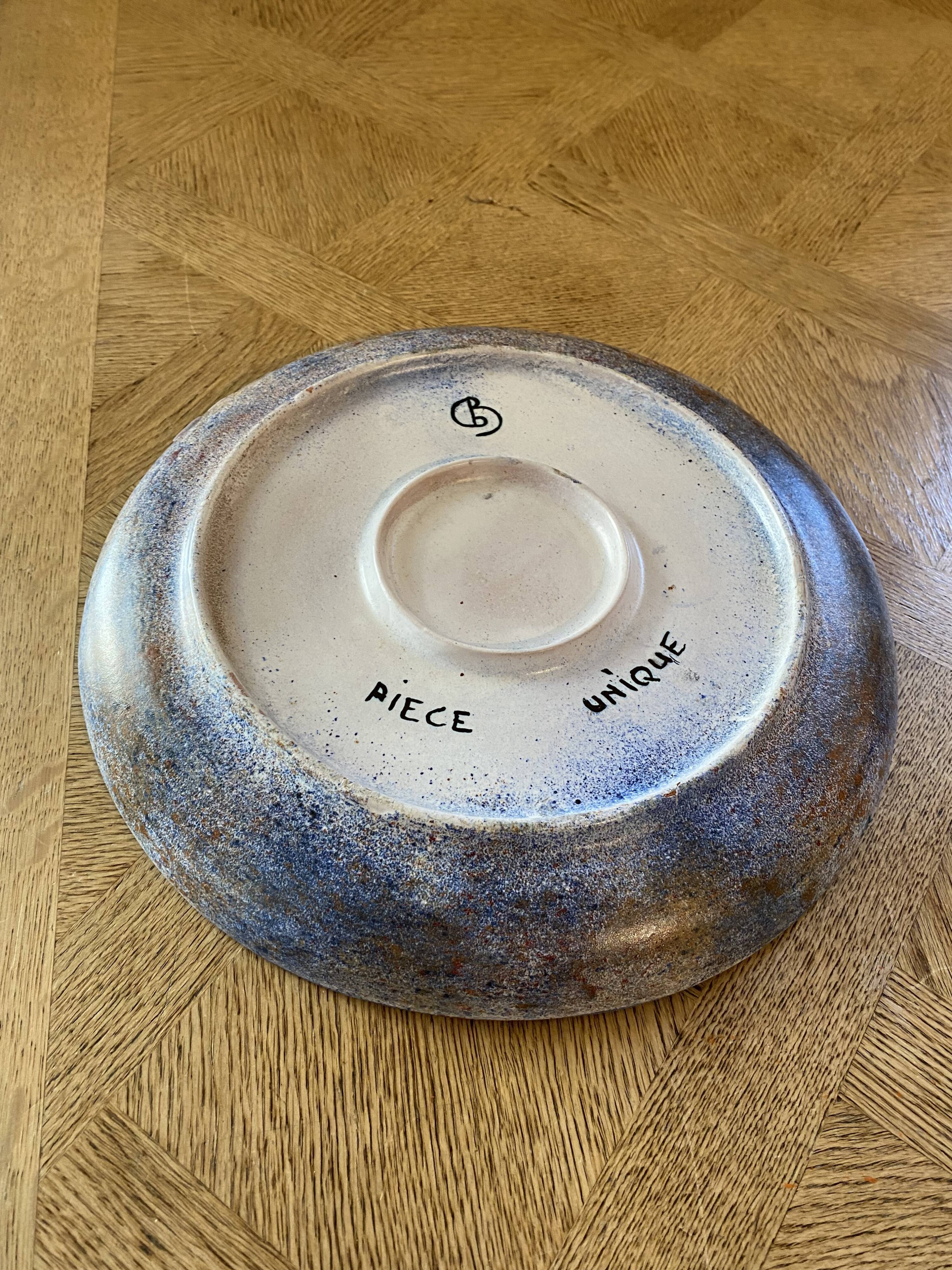 Ceramic plate Bernard Buffat
